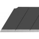 Черные сегментированные лезвия EXCEL BLACK 25 мм, 5 шт, в пластиковом кейсе + блистер, особо острые OLFA OL-HBB-5B