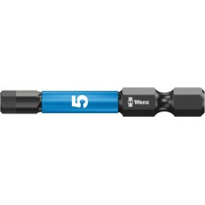 Бита ударная с внешним шестигранником 5 x 50 мм алмаз 1/4 E6.3 Impaktor Hex-Plus серия 840/4 IMP DC Wera WE-057645