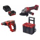 Шлифм.угл.аккум. TP-AG 18/125 CE Q Li+ акк.перф TE-HD 18/12 Li+L-case+акк 4Ач+ЗУ 3А (4431155SET2)