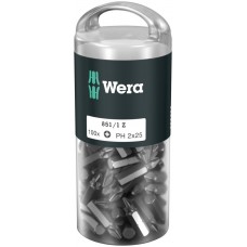 Набор бит PH 2 x 25 мм 100 шт 1/4 C6.3 серия 851/1 Z DIY 100 PH 2 Wera WE-072441
