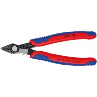 Бокорезы прецизионные Super Knips 125 мм, чернёные, зажим для проволоки, 2-комп ручки Electronic KN-7871125