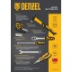 Набор инструментов, 1/2, 1/4, 3/8, CrV, S2, пластиковый кейс, 144 предмета Denzel