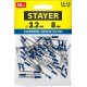 Заклепки алюминиевые Color-FIX, 3.2 х 8 мм, синий насыщенный, 50 шт STAYER Professional 3125-32-5005