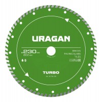 Диск алмазный отрезной сегментированный TURBO URAGAN 230 мм 36706-230  