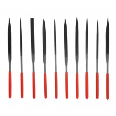 Набор надфилей, 160 х 4 мм, 10 шт, обрезиненные рукоятки Matrix