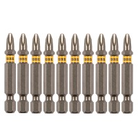 Бита PH2х50, сталь S2, шестигранный профиль, 10 шт. Е 6,3 Denzel (11649)