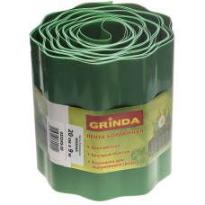 Бордюрная лента 20 см х 9 м, зеленая, полиэтилен низкого давления GRINDA 422245-20