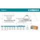 Стальные слесарные тиски 200 мм СИБИН 3244-200