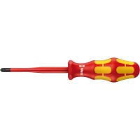 Отвёртка диэлектрическая PlusMinus 1 x 80 мм с узким концом VDE серия 165 iS PZ/S Wera WE-006465