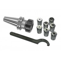 Патрон цанговый КМ5 с набором цанг ER40 из 6шт(3-26мм)