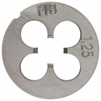 Плашка метрическая, легированная сталь М8х1,25 мм (70825)