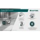Колесо полиуретановое для тачек MAXDrive, 4.80/4.00-8 х 380 мм, подшипник - 20 мм KRAFTOOL 39869