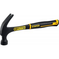 Молоток-гвоздодёр столярный цельнометаллический 560 г Strike Professional STAYER 2025-560