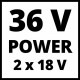 Воздуходувка-пыл.аккум.Enhell PXC VENTURRO 36/240,2х18В,BL,240км/ч,мешок 45л,измельчитель,без АКК (3433640)