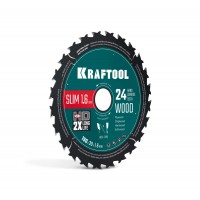 Диск пильный по дереву Slim wood cut, 190 х 30 x 1.6 мм, 24Т KRAFTOOL 36955-190-30-24