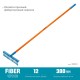 Садовые грабли PR-12T FIBER, 380 х 100 х 1530 мм, 12 витых зубцов, углеродистая сталь, фибергласовый черенок, PROLine GRINDA 39654