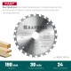 Пильный диск по дереву Fast, 190 х 30 мм, 24Т KRAFTOOL 36950-190-30