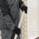 Лопата для уборки снега стальная оцинкованная, 420х370х1370 мм, деревянный черенок, Сибртех (61680)