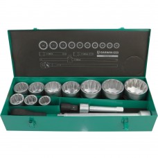Набор торцевых головок 1, 12 гр., 14 пр., 36-80 мм, GARWIN PRO, 644040-12