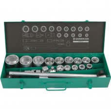 Набор торцевых головок 3/4 6 гр., 19-55 мм, 21 пр., GARWIN PRO, 643565-6