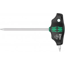 467 TORX® HF Отвёртка с Т-образной рукояткой, с фиксацией, TX 10 x 100 мм, с дополнительным коротким рабочим концом (WE-023371)
