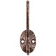 Крючок-вешалка двойной, антик медь (66872)