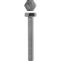 ЗУБР DIN 933, кл. пр. 5.8, M5 х 40 мм, цинк, 6 шт, болт (4-303076-05-040)