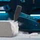 Молоток слесарный, 1000 г, квадратный боек, фибергласовая обрезиненная рукоятка Gross