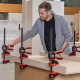 Струбцина пистолетного типа 150 мм x 80 мм, 1.4кН, распор 195 - 315 мм, с вращающейся на 360° рукояткой EZ360 BE-EZ360-15