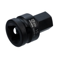 Головка торцевая ударная HEX 15 мм, 1/2