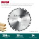 Пильный диск по дереву Fast, 250 х 30 мм, 24Т KRAFTOOL 36950-250-30