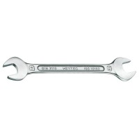 Ключ гаечный рожковый двусторонний 16x17 мм, Cr-V, хром, DIN 3110, HEYCO HE-50800161780