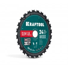 Диск пильный по дереву Slim wood cut, 210 х 30 x 1.8 мм, 24Т KRAFTOOL 36955-210-30-24