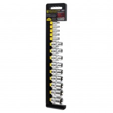 НАБОР ГОЛОВОК ТОРЦЕВЫХ TORX (ЗВЕЗДОЧКА) 1/2”-1/4” 14 ПРЕДМЕТОВ