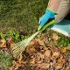 Грабли веерные 9 - зубые, 130 х 415 мм, стальные, пластиковая рукоятка, Flower Green, Palisad (620425)