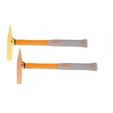 Молоток для удаления ржавчины 150 гр AlCu рукоятка фиберглас, искробезопасный 190-1002, HORTZ