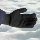 Перчатки трикотажные, акрил, двойные, черный, двойная манжета Сибртех (68681)