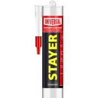 Герметик силиконовый 260 мл, прозрачный, универсальный STAYER 41213-2_z01