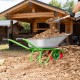 Тачка садово-строительная с PU колесом, грузоподъемность 180 кг, объем 90 л Сибртех (68968)