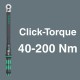 Набор торцевых головок с динамометрическим ключом C 3 Set 1, 40-200 Нм, 13 пр. Click-Torque WE-075680