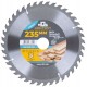 Диск пильный для циркулярных пил по дереву, 235 x 32 x 40T + кольцо 32/30 (37684М)
