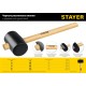 Киянка резиновая чёрная 900 г STAYER 20505-90