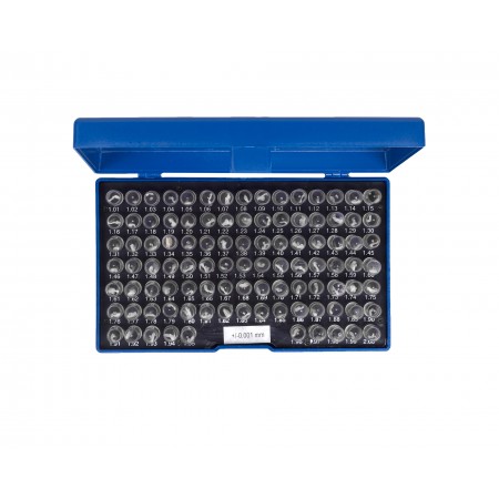 Набор гл.калибр. 1.01-2.0 +/-0.001 100шт Микрон