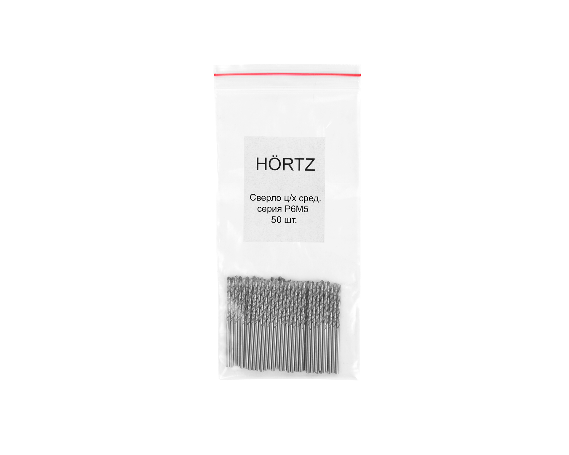 Сверло цилиндрический хвостовик 0,9 средняя серия Р6М5 HORTZ (50 шт)