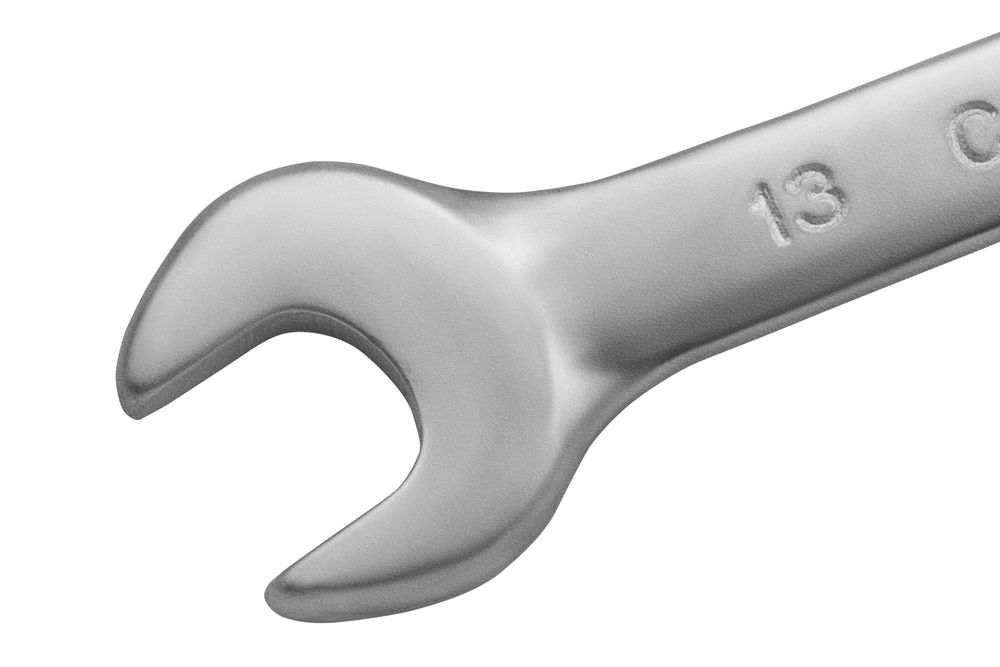 Ключ комбинированный, 13 мм, CrV, матовый хром Matrix