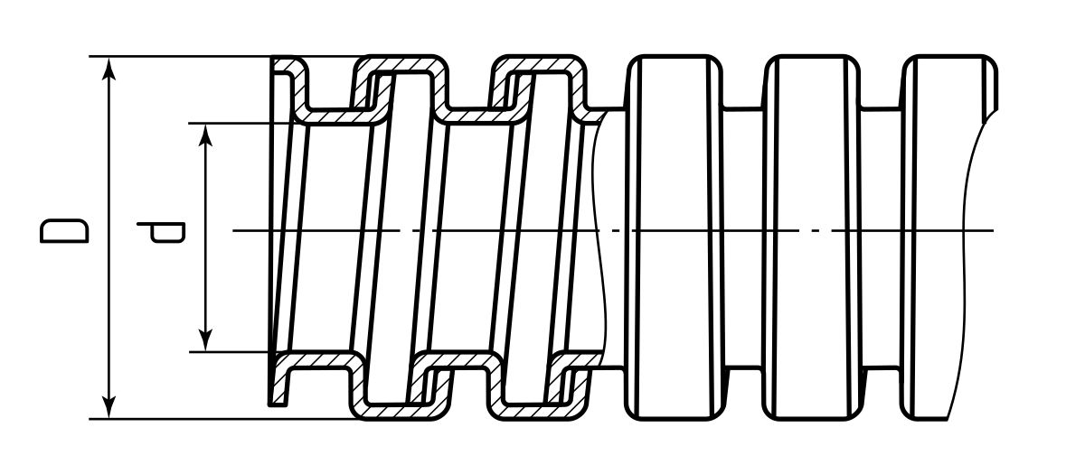 Металлорукав МР «INOX» 25 с протяжкой (Fortisflex) (82607)