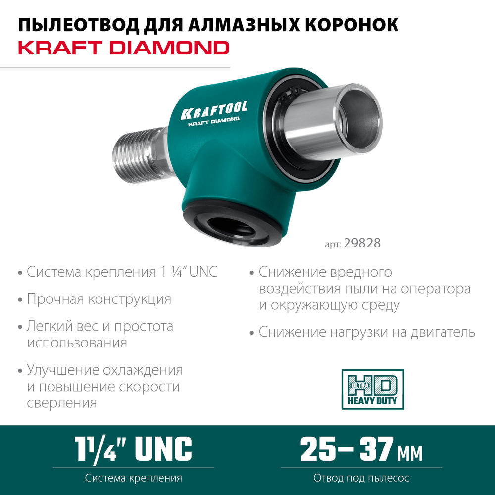 Пылеотвод для алмазных коронок 1 1/4 KRAFTOOL 29828