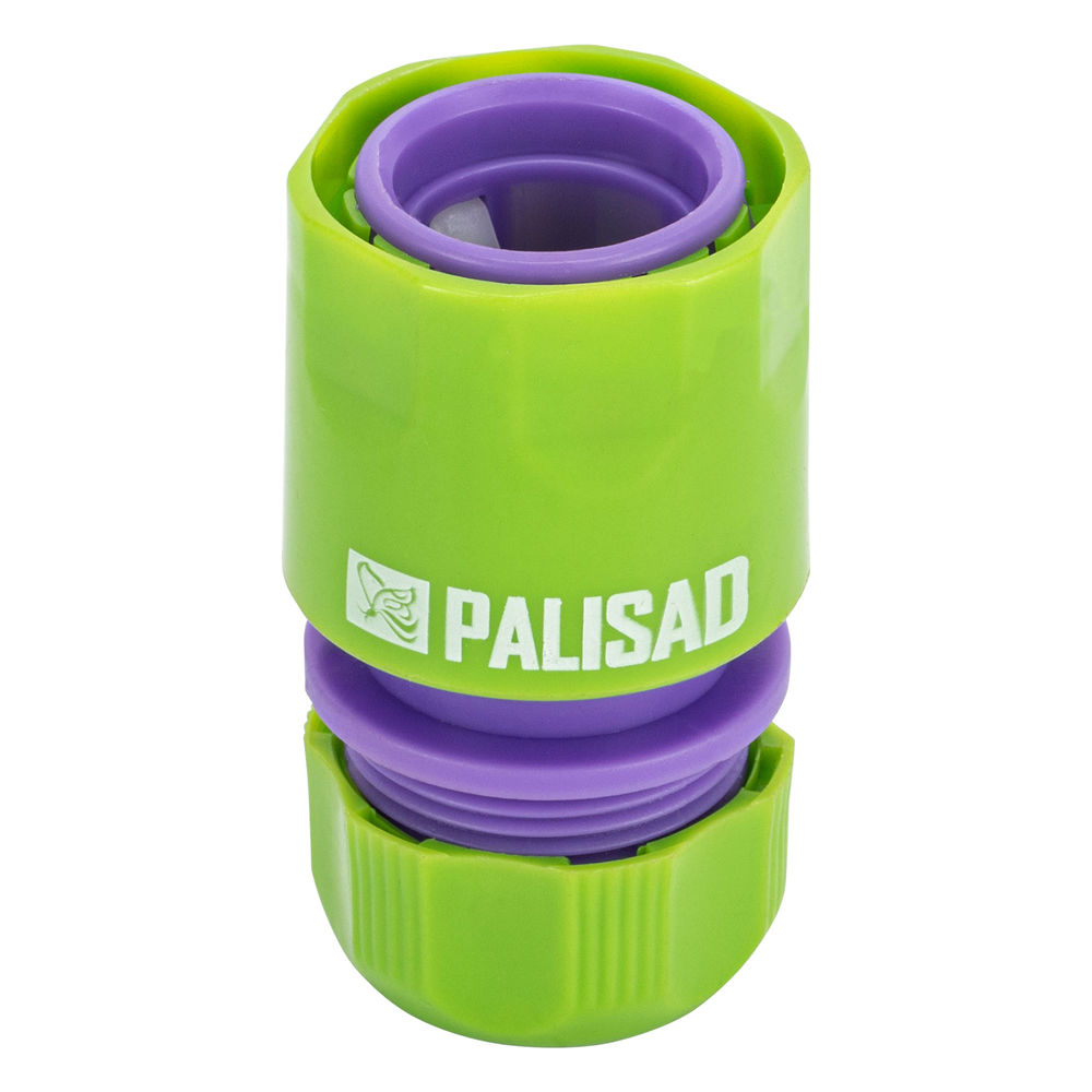 Соединитель пластмассовый, быстросъемный для шланга 1/2 Palisad (66135)