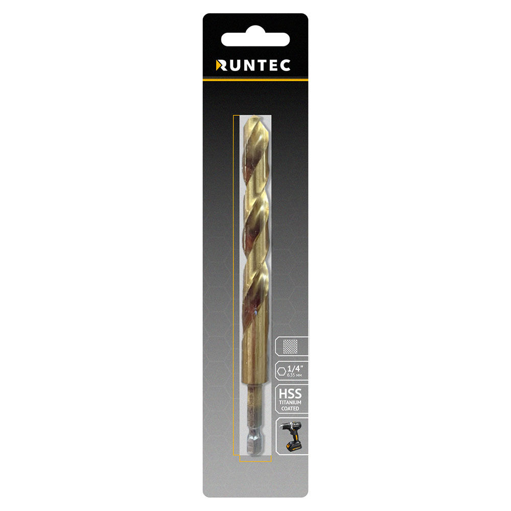 Сверло по металлу Runtec HSS-TiN 7 x 109мм HEX 1/4 RUNTEC RT-DS7
