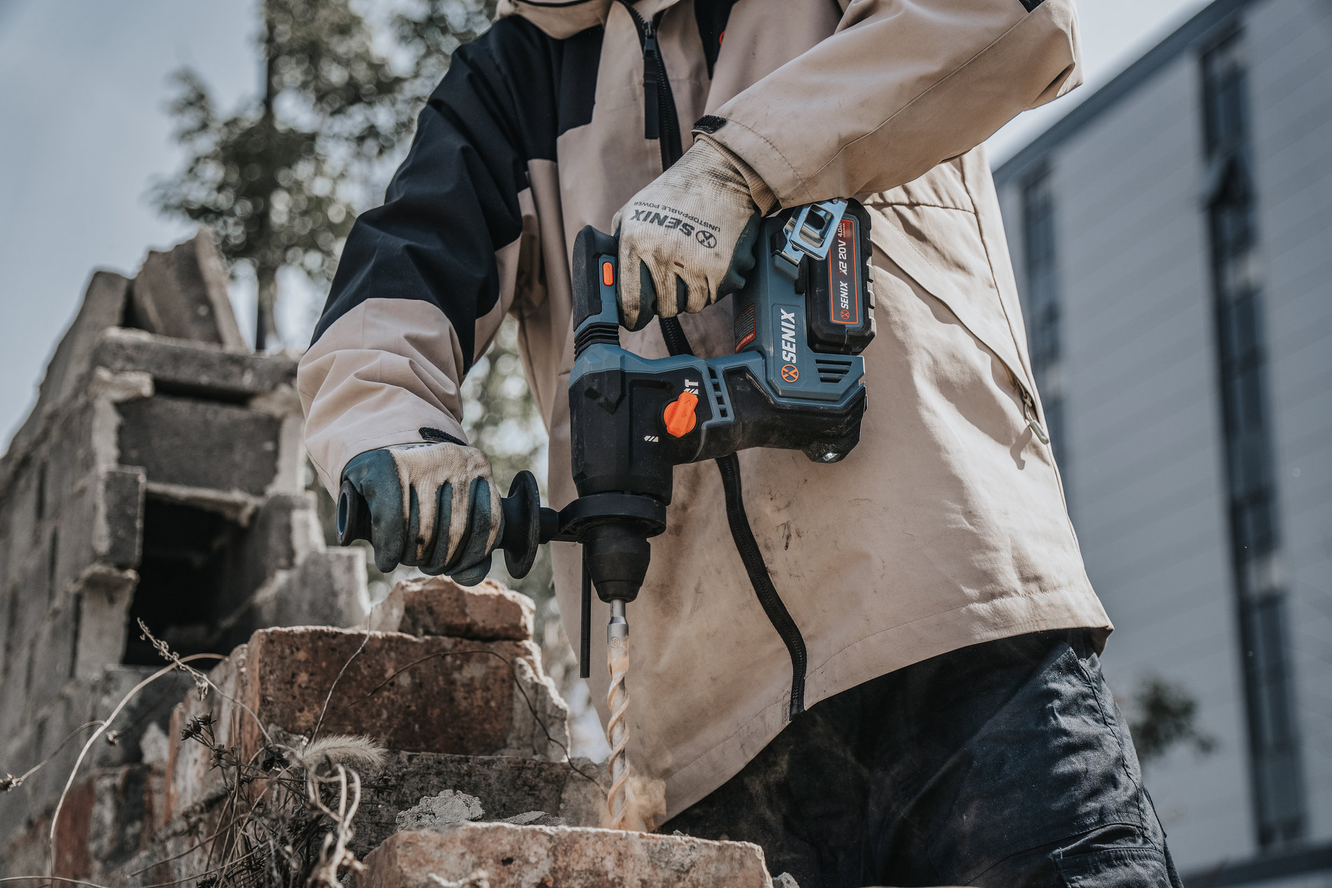 Перфоратор SDS-plus, 1.2Дж, 17 мм, 1х4Ач, ЗУ, кейс X2 20В